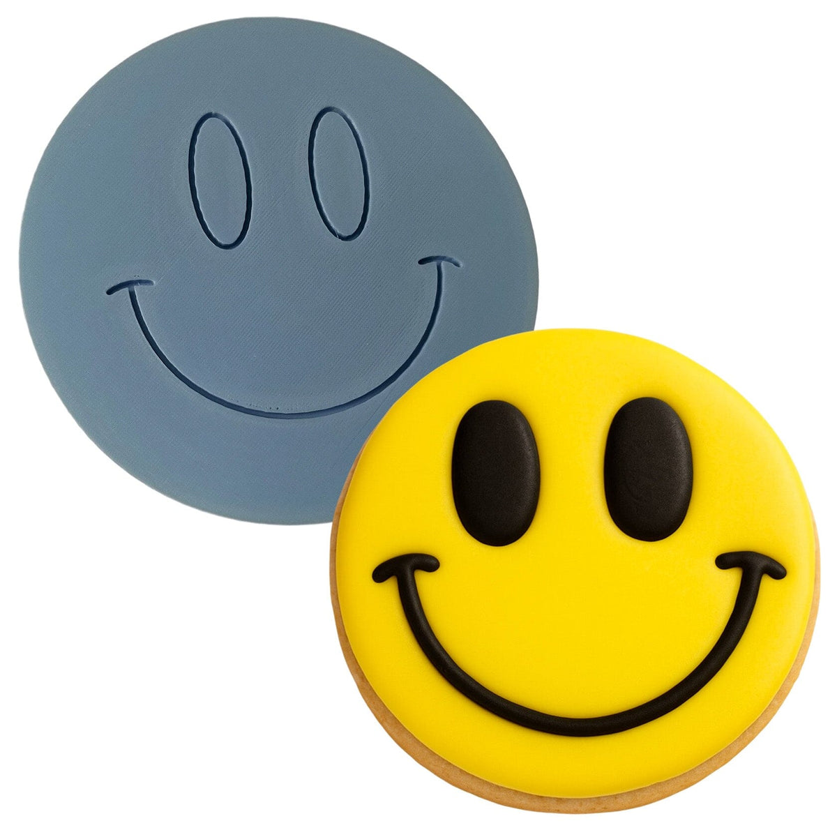 Smiley Face Emoji Cookie Cutter Detailed Miscellaneous Cookie Cutter Lady 