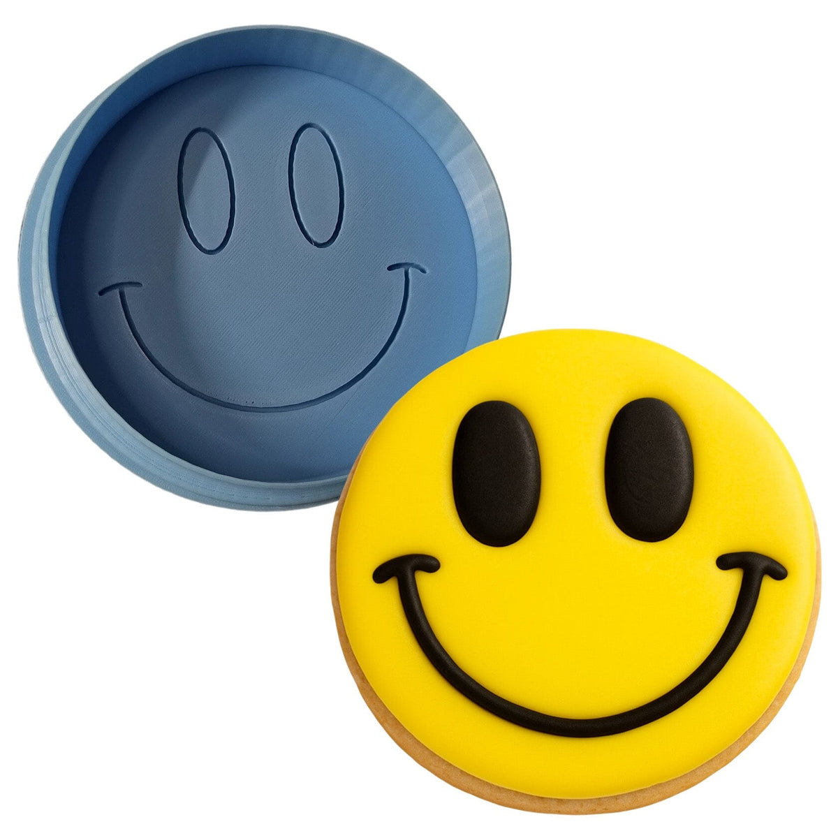 Smiley Face Emoji Cookie Cutter Detailed Miscellaneous Cookie Cutter Lady 