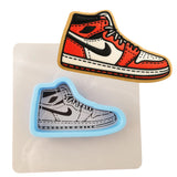 Sneaker Cookie Cutter | Stamp | Stencil - SHARP EDGES - FAST Shipping - Choose Your Own Size! #1 Cookie Cutter Lady LITTLE - 3 Inches (7.62cm) **BUNDLE** Cutter + Stencil 