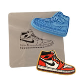 Sneaker Cookie Cutter | Stamp | Stencil - SHARP EDGES - FAST Shipping - Choose Your Own Size! #1 Cookie Cutter Lady LITTLE - 3 Inches (7.62cm) **BUNDLE** Cutter + Stamp + Stencil 