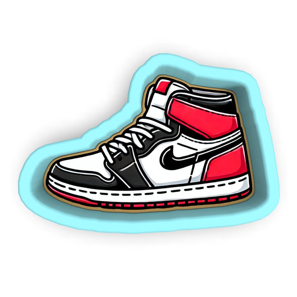 a sticker of a pair of sneakers