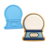 Snow Globe Cookie Cutter | Stamp | Stencil #3 Xmas / Winter / NYE Cookie Cutter Lady MINI - 2 Inches (5cm) Stamp ONLY 