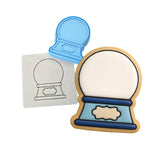 Snow Globe Cookie Cutter | Stamp | Stencil #3 Xmas / Winter / NYE Cookie Cutter Lady 
