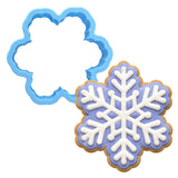 Snowflake Cookie Cutter | Stamp | Stencil #4 Xmas / Winter / NYE Cookie Cutter Lady MINI - 2 Inches (5cm) Cookie Cutter ONLY (Outline) 
