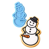 Snowman Carrot Male Cookie Cutter | Stamp | Stencil #1 Xmas / Winter / NYE Cookie Cutter Lady MINI - 2 Inches (5cm) Stamp ONLY 