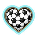 Soccer Ball Heart Cookie Cutter | Stamp | Stencil - SHARP EDGES - FAST Shipping - Choose Your Own Size! #1 Cookie Cutter Lady 