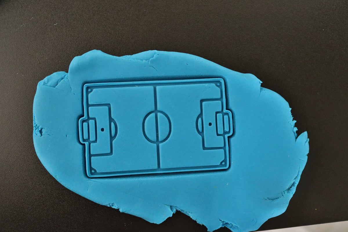 Soccer Field Cookie Cutter | Stamp | Stencil - SHARP EDGES - FAST Shipping - Choose Your Own Size! #1 Cookie Cutter Lady 