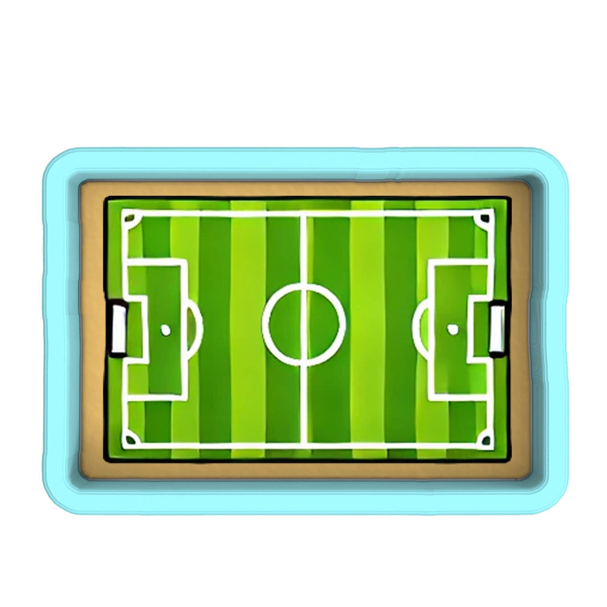 Soccer Field Cookie Cutter | Stamp | Stencil - SHARP EDGES - FAST Shipping - Choose Your Own Size! #1 Cookie Cutter Lady 