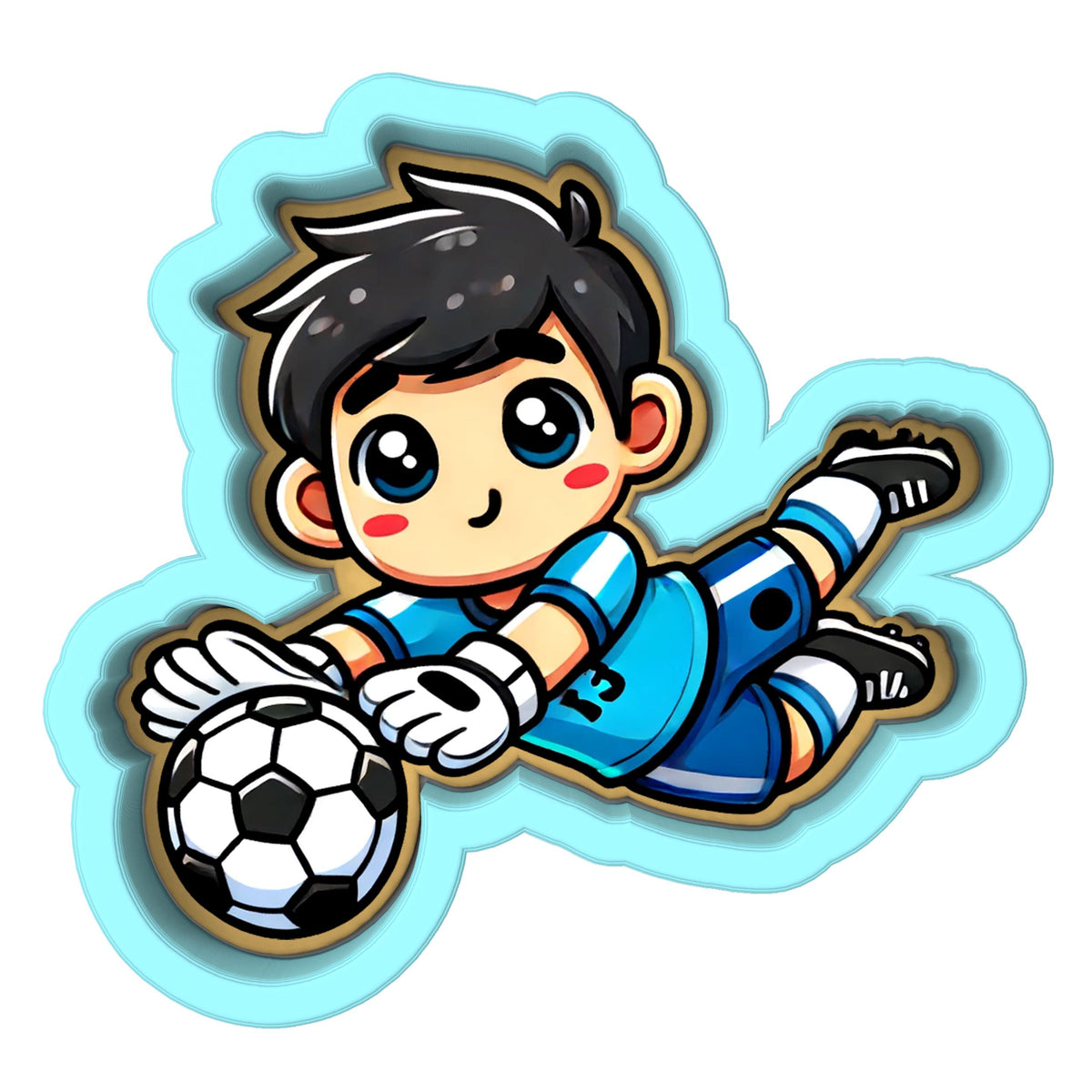 Soccer Futbol Boys Cookie Cutter Set | Stamp | Stencil | Debosser #2 Cookie Cutter Lady 