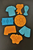 Soccer Futbol Cookie Cutter Set | Stamp | Stencil | Debosser #1 Cookie Cutter Lady 
