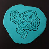 Soccer Girl Bicycle Kick Cookie Cutter | Stamp | Stencil - SHARP EDGES - FAST Shipping - Choose Your Own Size! #1 Cookie Cutter Lady 