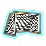 Soccer Goal Cookie Cutter | Stamp | Stencil - SHARP EDGES - FAST Shipping - Choose Your Own Size! #1 Cookie Cutter Lady 