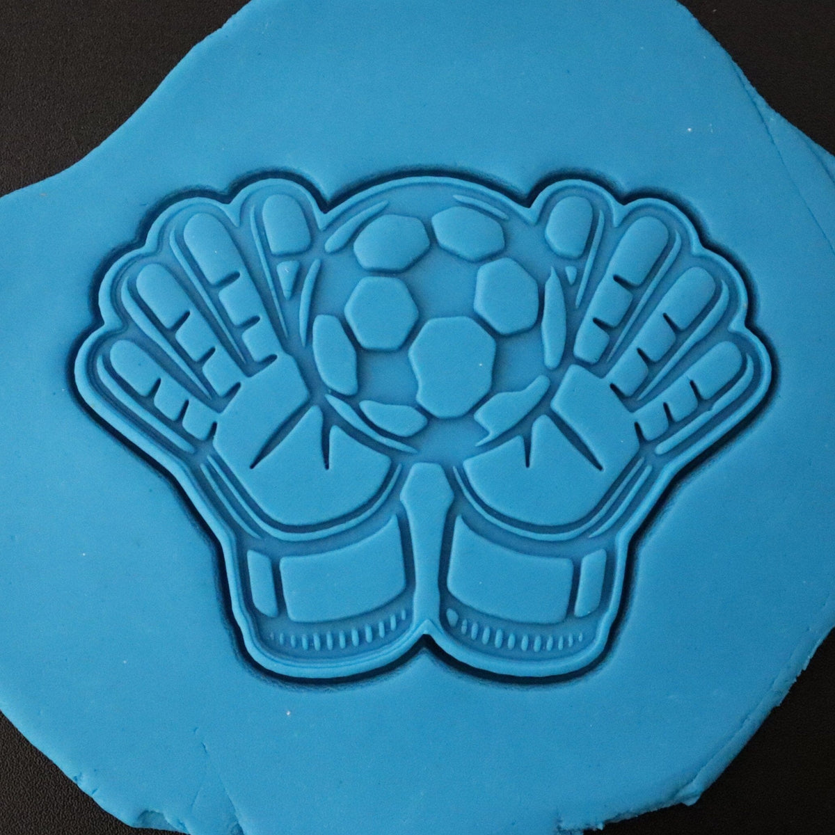 Soccer Goalie Gloves Cookie Cutter | Stamp | Stencil - SHARP EDGES - FAST Shipping - Choose Your Own Size! #1 Cookie Cutter Lady 