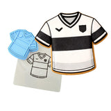 Soccer Jersey Cookie Cutter | Stamp | Stencil - SHARP EDGES - FAST Shipping - Choose Your Own Size! #2 Cookie Cutter Lady LITTLE - 3 Inches (7.62cm) **BUNDLE** Cutter + Stamp + Stencil 