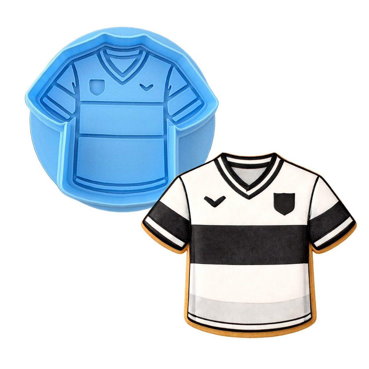 Soccer Jersey Cookie Cutter | Stamp | Stencil - SHARP EDGES - FAST Shipping - Choose Your Own Size! #2 Cookie Cutter Lady LITTLE - 3 Inches (7.62cm) **BUNDLE** Cutter + Debosser 
