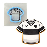 Soccer Jersey Cookie Cutter | Stamp | Stencil - SHARP EDGES - FAST Shipping - Choose Your Own Size! #2 Cookie Cutter Lady LITTLE - 3 Inches (7.62cm) **BUNDLE** Cutter + Stencil 