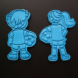 Soccer Jersey Girl Cookie Cutter | Stamp | Stencil - SHARP EDGES - FAST Shipping - Choose Your Own Size! #1 Cookie Cutter Lady 