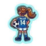 Soccer Jersey Girl Cookie Cutter | Stamp | Stencil - SHARP EDGES - FAST Shipping - Choose Your Own Size! #1 Cookie Cutter Lady 