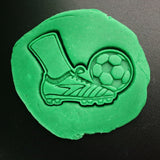 Soccer Kick Leg Cookie Cutter | Stamp | Stencil - SHARP EDGES - FAST Shipping - Choose Your Own Size! #1 Cookie Cutter Lady 