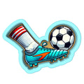 Soccer Kick Leg Cookie Cutter | Stamp | Stencil - SHARP EDGES - FAST Shipping - Choose Your Own Size! #1 Cookie Cutter Lady 