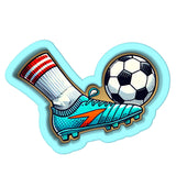 Soccer Kick Leg Cookie Cutter | Stamp | Stencil - SHARP EDGES - FAST Shipping - Choose Your Own Size! #1 Cookie Cutter Lady 