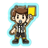 Soccer Ref Yellow Card Cookie Cutter | Stamp | Stencil - SHARP EDGES - FAST Shipping - Choose Your Own Size! #1 Cookie Cutter Lady 