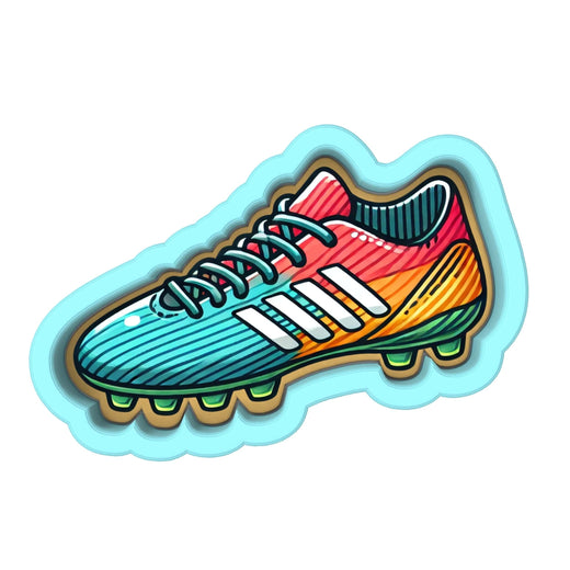 Soccer Shoe Cleat Cookie Cutter | Stamp | Stencil - SHARP EDGES - FAST Shipping - Choose Your Own Size! #1 Cookie Cutter Lady 