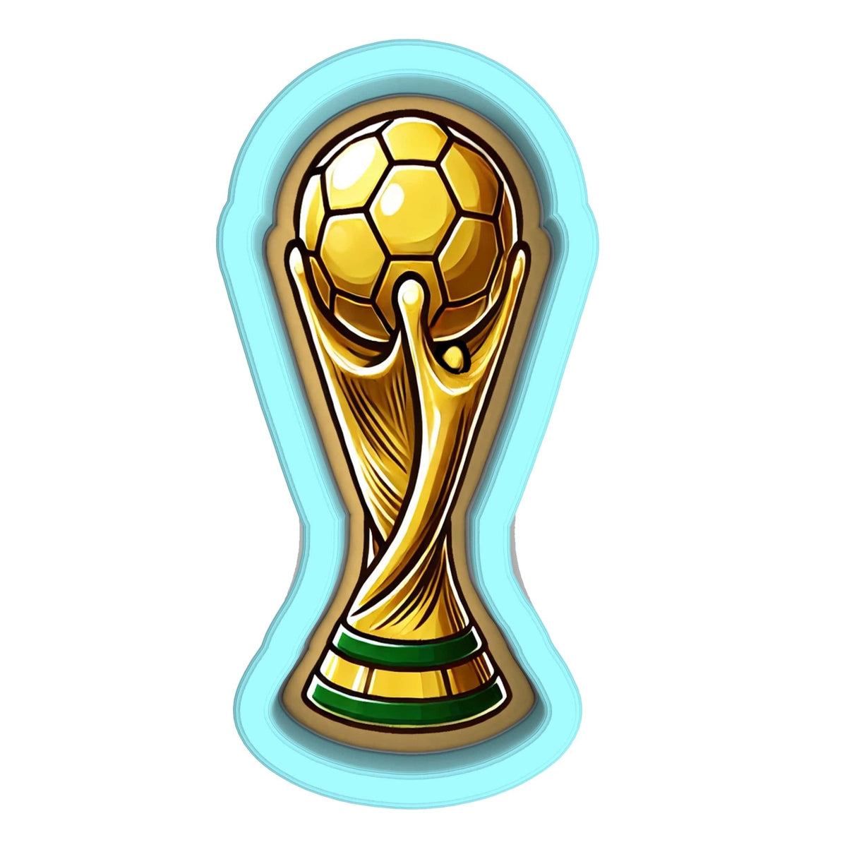 Soccer Trophy Cup Cookie Cutter | Stamp | Stencil - SHARP EDGES - FAST Shipping - Choose Your Own Size! #1 Cookie Cutter Lady 