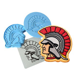 Spartan Trojan Warrior Cookie Cutter | Stamp | Stencil #1 Animals & Dinosaurs Cookie Cutter Lady MINI - 2 Inches (5cm) **FULL SET BUNDLE** Cutter + Stamp + Stencil + Debosser **BEST DEAL** 