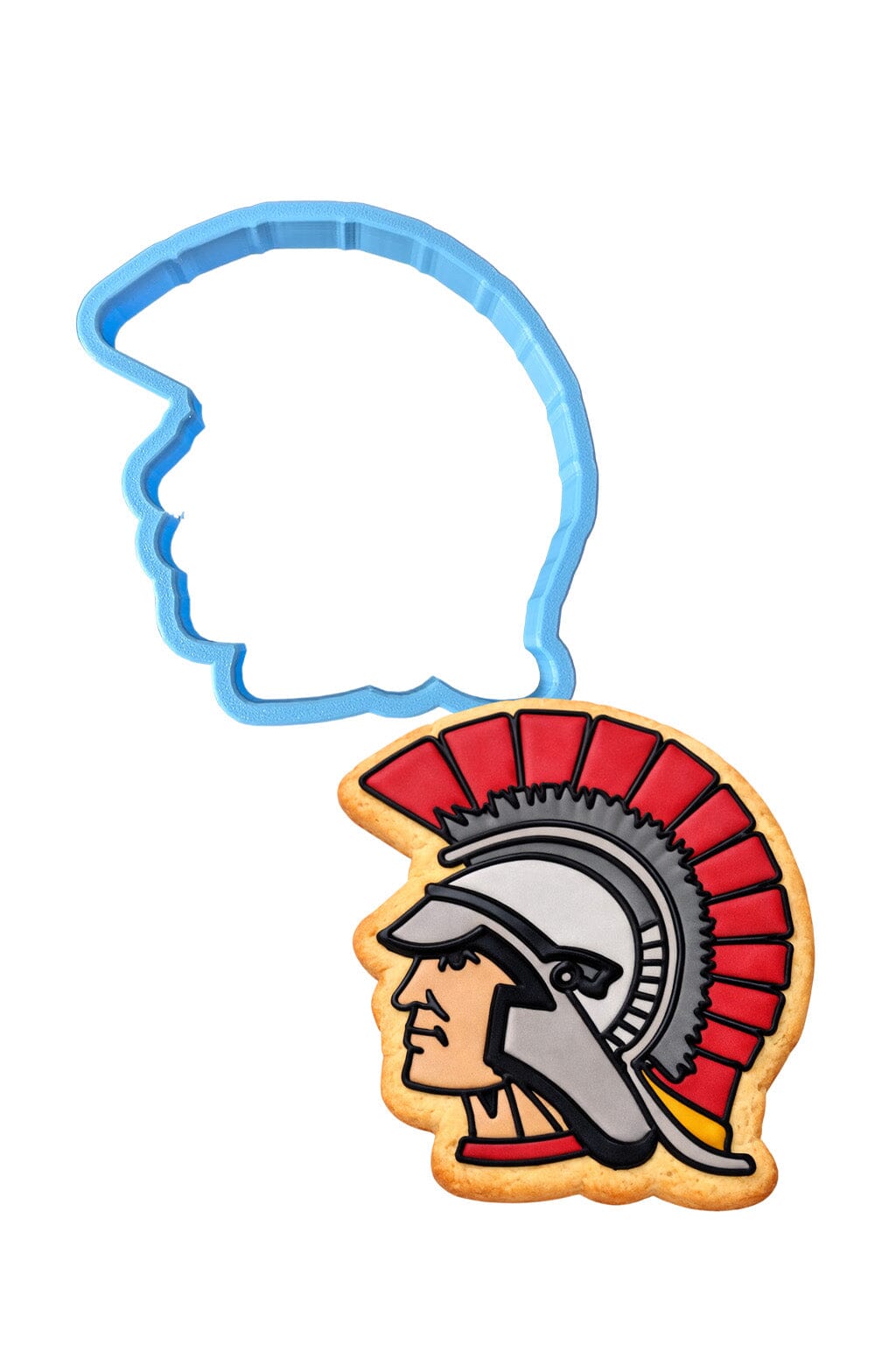 Spartan Trojan Warrior Cookie Cutter | Stamp | Stencil #1 Animals & Dinosaurs Cookie Cutter Lady MINI - 2 Inches (5cm) Cookie Cutter ONLY (Outline) 