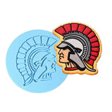 Spartan Trojan Warrior Cookie Cutter | Stamp | Stencil #1 Animals & Dinosaurs Cookie Cutter Lady MINI - 2 Inches (5cm) Debosser ONLY 