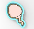 Sperm Cute Cookie Cutter | Stamp | Stencil - SHARP EDGES - FAST Shipping - Choose Your Own Size! #1