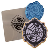 Spider Web Frame Cookie Cutter | Stamp | Stencil #1 Halloween / Fall Cookie Cutter Lady 