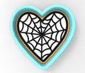 Spider Web Heart Cookie Cutter | Stamp | Stencil - SHARP EDGES - FAST Shipping - Choose Your Own Size! #1