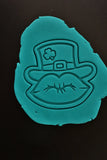 St Patty's Lips Cookie Cutter | Stamp | Stencil #1 St Patricks New Cookie Cutter Lady 