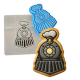 Steam Locomotive Front Cookie Cutter | Stamp | Stencil - SHARP EDGES - FAST Shipping - Choose Your Own Size! #1 Cookie Cutter Lady LITTLE - 3 Inches (7.62cm) **BUNDLE** Cutter + Stamp + Stencil 