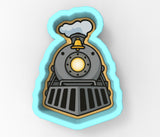 Steam Locomotive Front Cookie Cutter | Stamp | Stencil - SHARP EDGES - FAST Shipping - Choose Your Own Size! #1