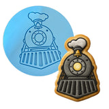 Steam Locomotive Front Cookie Cutter | Stamp | Stencil - SHARP EDGES - FAST Shipping - Choose Your Own Size! #1 Cookie Cutter Lady LITTLE - 3 Inches (7.62cm) Debosser ONLY 