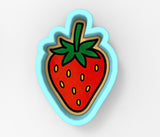 Strawberry 2 Cookie Cutter | Stamp | Stencil - SHARP EDGES - FAST Shipping - Choose Your Own Size! #1 Cookie Cutter Lady 
