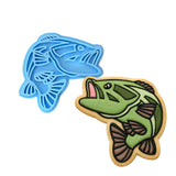 Striped Bass Cookie Cutter | Stamp | Stencil #1 Animals & Dinosaurs Cookie Cutter Lady MINI - 2 Inches (5cm) Stamp ONLY 