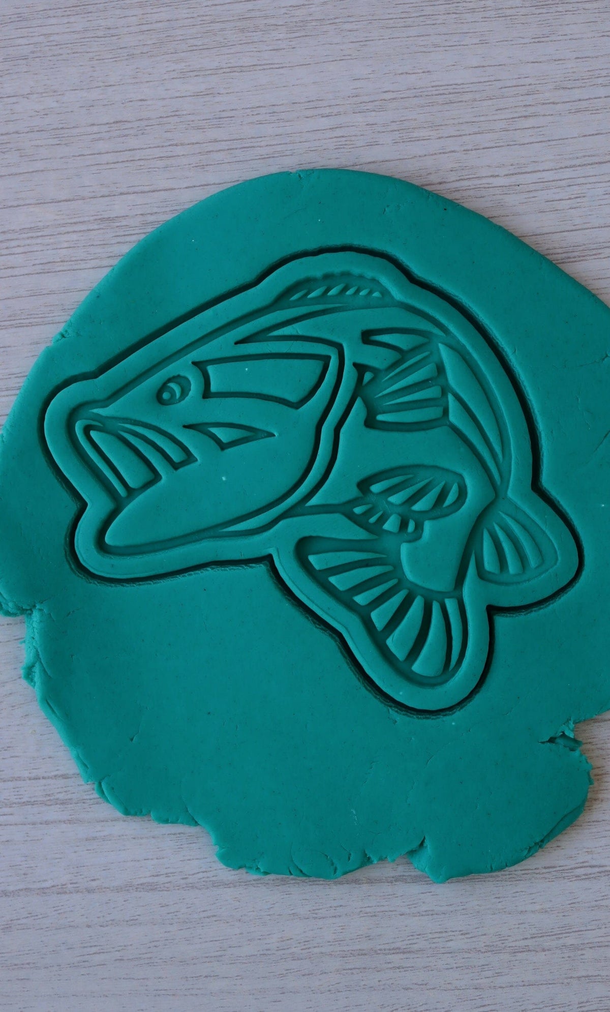 Striped Bass Cookie Cutter | Stamp | Stencil #1 Animals & Dinosaurs Cookie Cutter Lady 