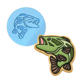 Striped Bass Cookie Cutter | Stamp | Stencil #1 Animals & Dinosaurs Cookie Cutter Lady MINI - 2 Inches (5cm) Debosser ONLY 