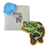 Striped Bass Cookie Cutter | Stamp | Stencil #1 Animals & Dinosaurs Cookie Cutter Lady 