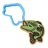 Striped Bass Cookie Cutter | Stamp | Stencil #1 Animals & Dinosaurs Cookie Cutter Lady MINI - 2 Inches (5cm) Cookie Cutter ONLY (Outline) 