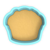 a cookie pan with a cookie inside of it