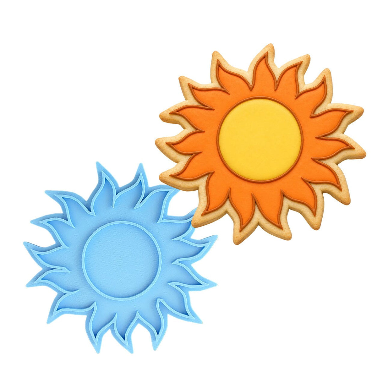 Sun Cookie Cutter | Stamp | Stencil #1 Beach / Summer Cookie Cutter Lady MINI - 2 Inches (5cm) Stamp ONLY 