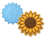 Sunflower Cookie Cutter | Stamp | Stencil #1 Easter / Spring / Flower Cookie Cutter Lady MINI - 2 Inches (5cm) **BUNDLE** Cutter + Stamp 
