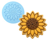 Sunflower Cookie Cutter | Stamp | Stencil #1 Easter / Spring / Flower Cookie Cutter Lady MINI - 2 Inches (5cm) Debosser ONLY 