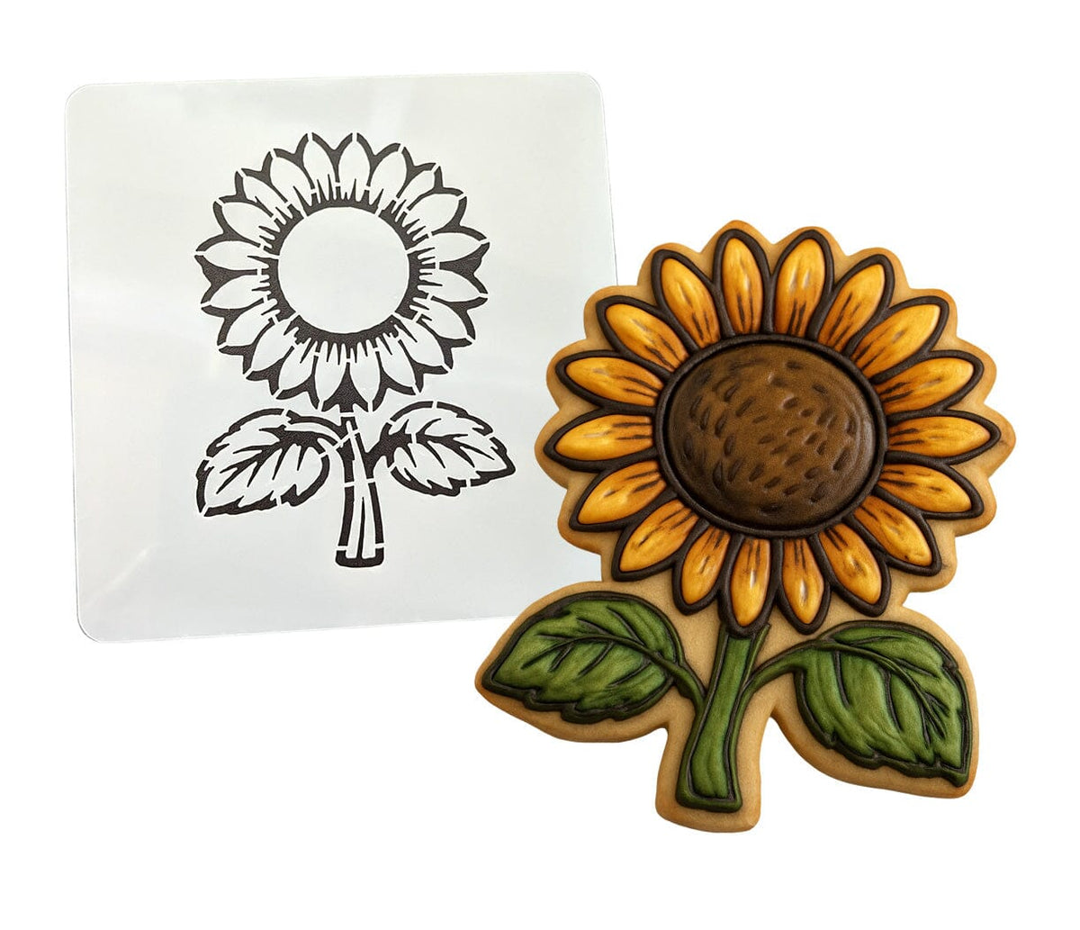 Sunflower Plant Leaf Cookie Cutter | Stamp | Stencil - SHARP EDGES - FAST Shipping - Choose Your Own Size! #1 Cookie Cutter Lady LITTLE - 3 Inches (7.62cm) Stencil ONLY 