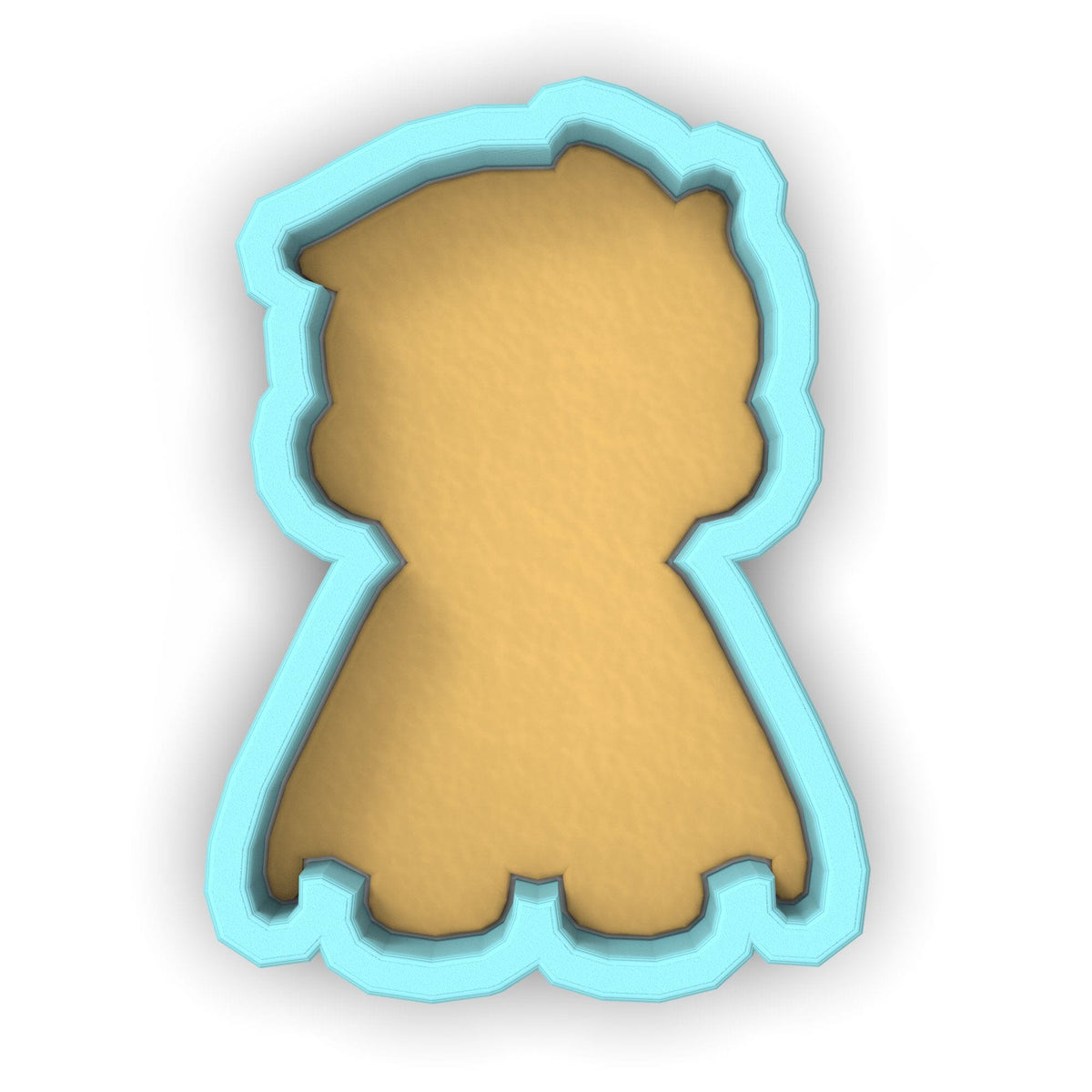 a cut out of a teddy bear on a white background
